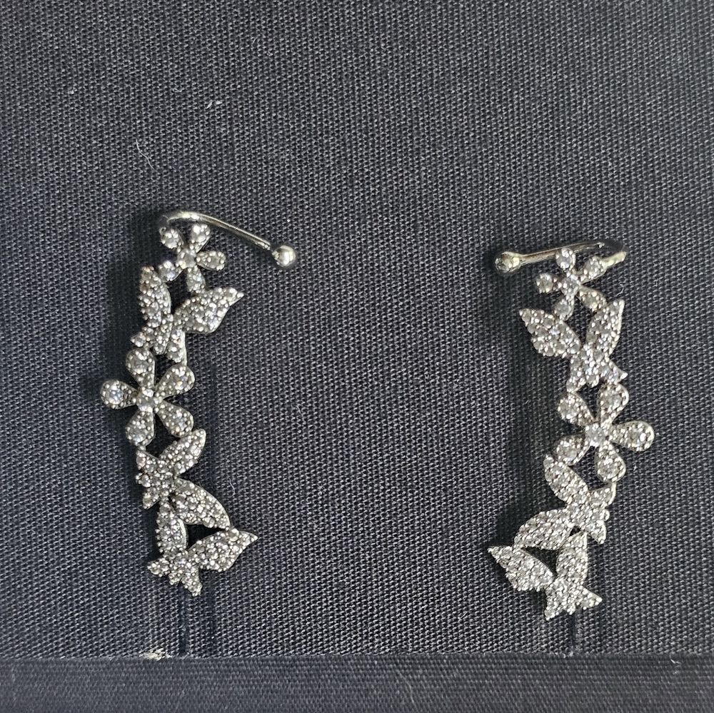 Fashion Silver Crystal Earrings
